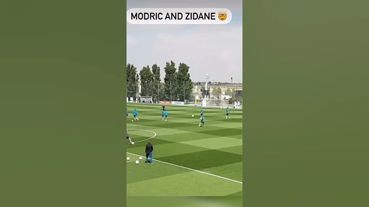 Modric and Zidane at training #football