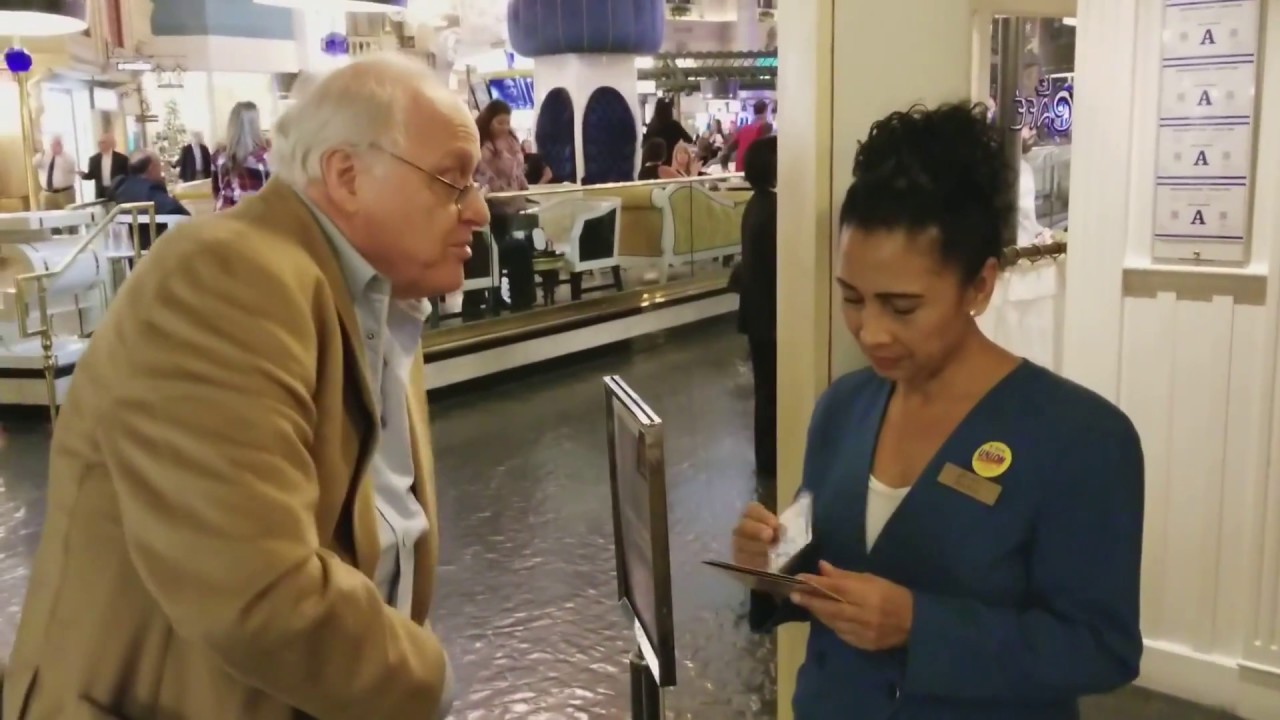 Las Vegas inside Paris casino with Maria and Singer Dr