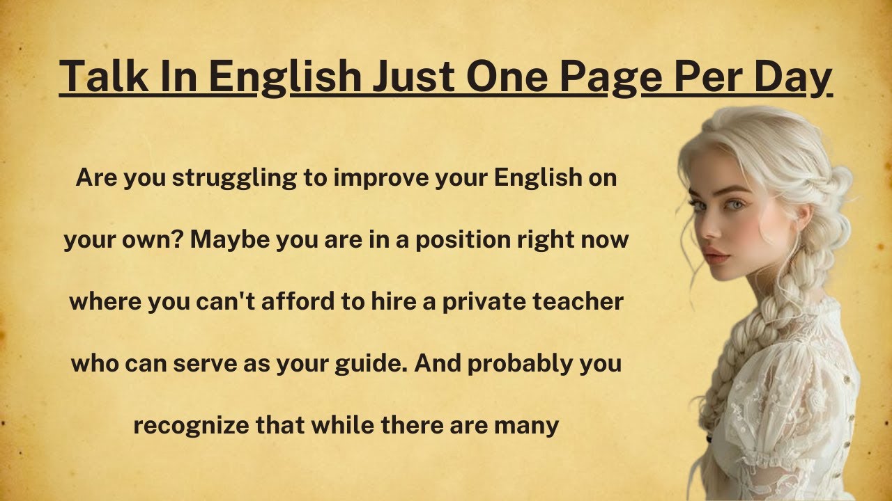 Talk In English Just One Page Per Day || Graded Reader || Improve Your ...