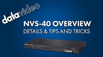 A brief detail into the Datavideo NVS-40 quad encoder