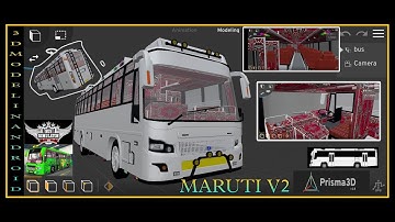 prisma 3d .. maruti v2 bus 3d model..in android..