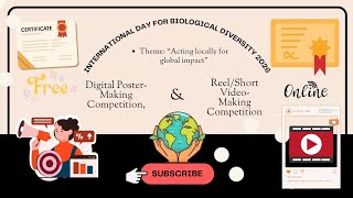 Free Poster Making &amp; Short Video-Making Competition Certificate | Webinar Biodiversity Certificate
