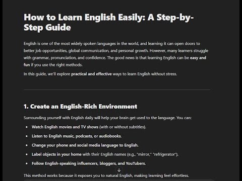 How to Learn English Easily: A Step-by-Step Guide - YouTube