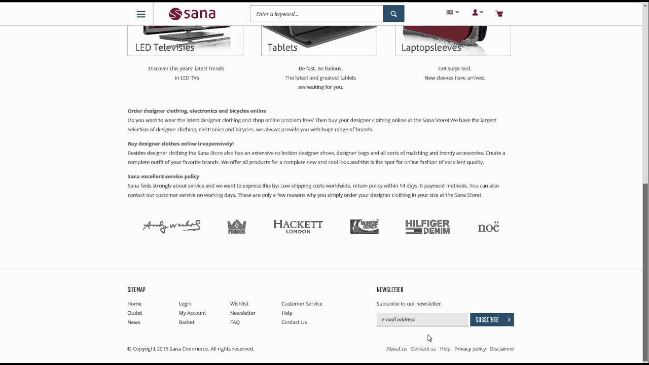 sapo de otro pozo Sana Commerce - Newsletter Subscriptions