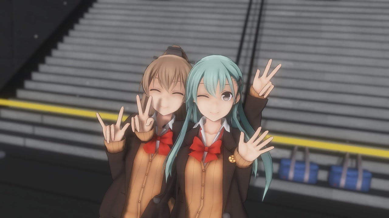 【MMD艦これ】熊野&鈴谷のHiFi Raver