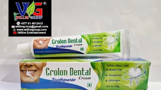 WG®️Willim Group Pvt. Ltd. // Crolon Dental Cream 100g. Toothpaste //WG®️ Customer Care: 014813410