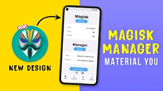 Install Magisk Manager New Material You Design | Magisk Material UI | Root | TWRP Recovery