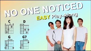 No One Noticed (The Marías) EASY Guitar Play-Along