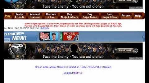 Problem in Ninja Saga