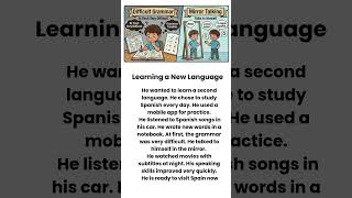 🗣️ How He Learned Spanish Fast | Easy English Story