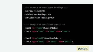 How to implement WCAG 2.1 Success Criterion 3.2.3 Consistent Navigation in code with examples