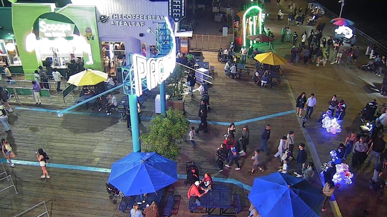 Pacific Park Live Stream | Santa Monica Pier Ferris Wheel Lighting