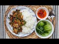 Hmong Meal: Pork & Ginger Stir Fry [Nqaj Npua Kib Ntsug Qhav]