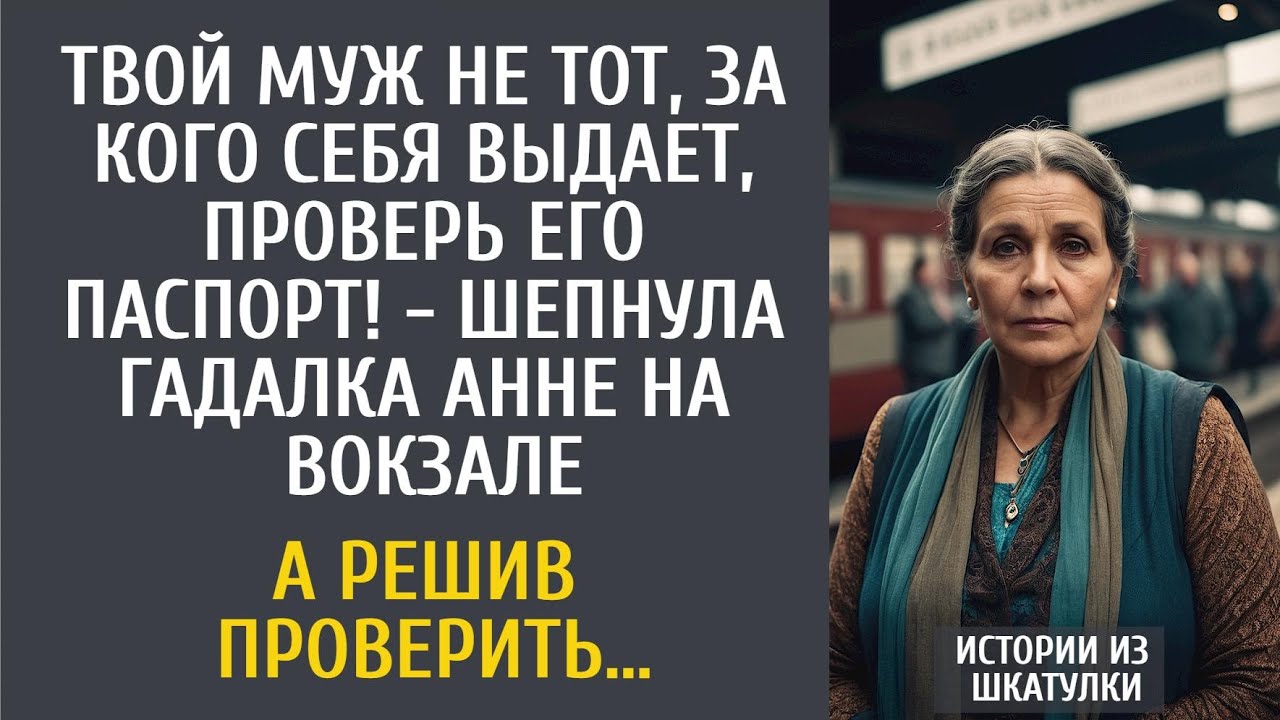 Твой муж не тот, за кого себя выдает, проверь его паспорт! - шепнула гадалка Анне на вокзале…