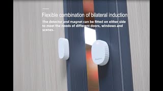 smart matter thread door window sensor alarm for home security #home #matter  #doorsensor