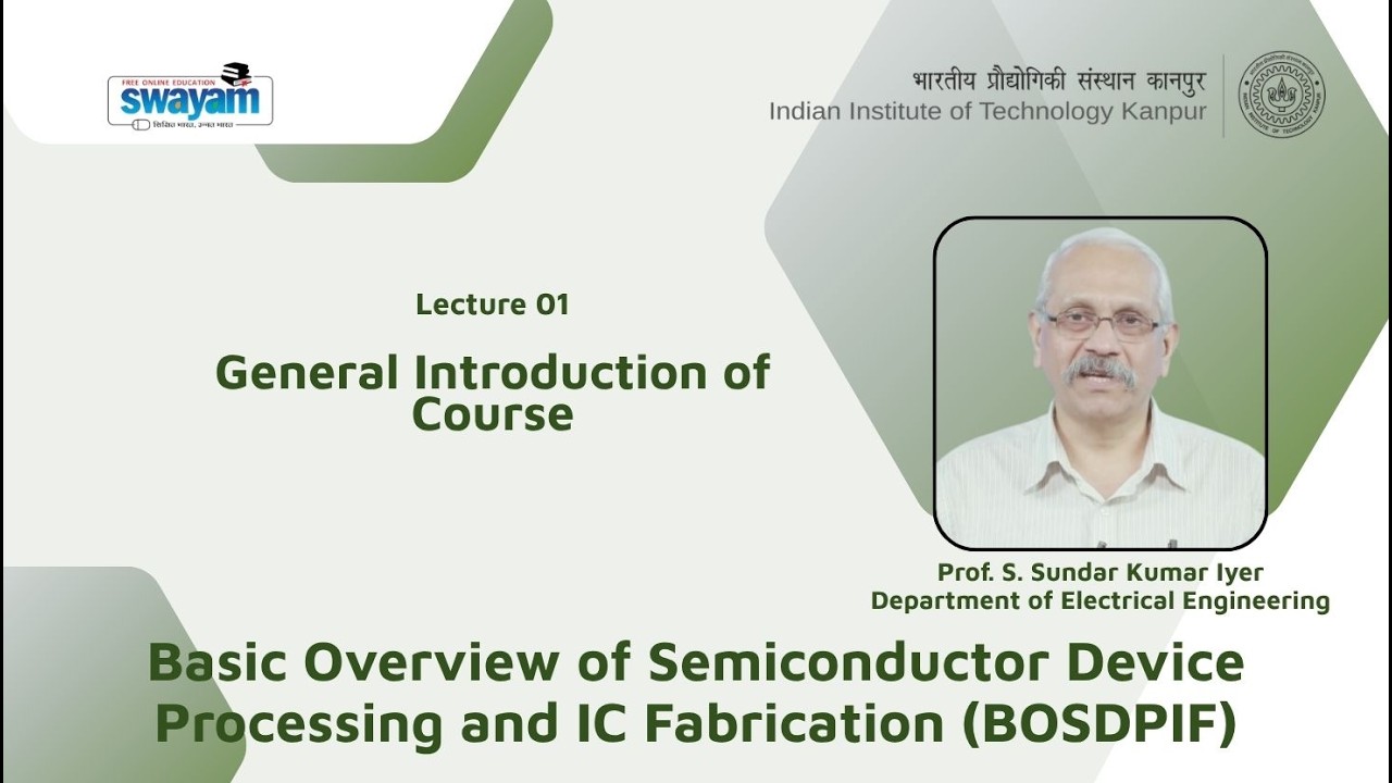 Lecture 01: General Introduction of Course - YouTube