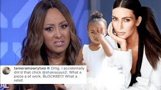 Tamera Mowry gets real about Kim Kardashian, North West, and the paparazzi.