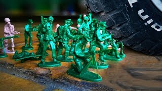 Car Vs Things - Crushing Toy Soldiers, Rainbow Rings, Candle, Motorcycle
