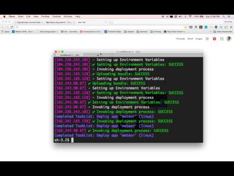 Deploying the Cluster with Meteor Up