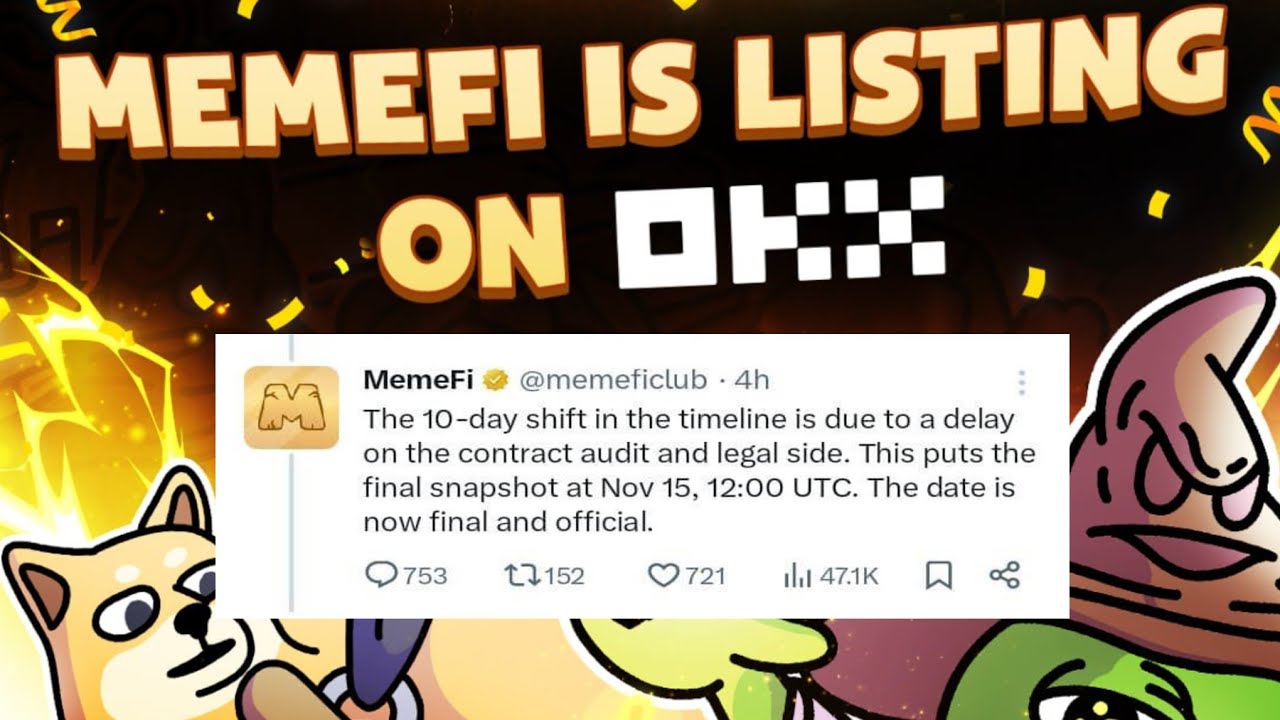Memefi Listing date Revealed | Memefi will list on OKX | Memefi Allocation