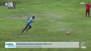 Paranavaí vence o Azuriz por 4 a 3 pela 6ª rodada...