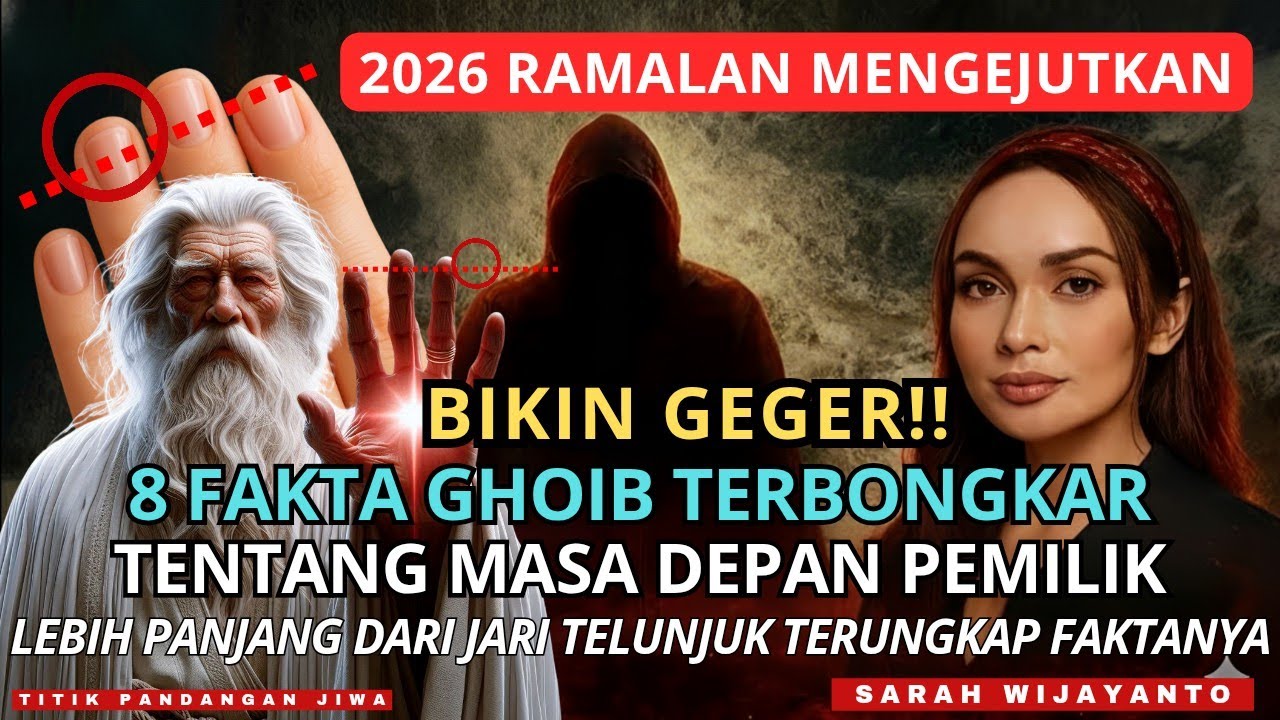 JIWA TERPILIH💫MENGEJUTKAN😱RAMALAN SARAH WIJAYANTO TENTANG PEMILIK JARI MANIS DI 2026 8 FAKTA GAIB😱🚀