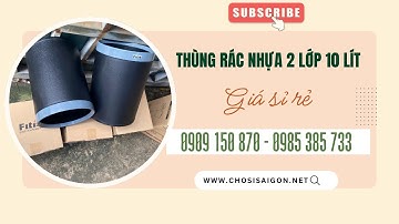 Thùng rác nhựa 10 lít 2 lớp không nắp  bền đẹp, giá tốt tại TP.HCM