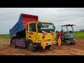 Bulldozer Loading Truck | Hyundai Dump Truck | 불도저 적재 트럭 | รถดั๊มพ์ 덤프 트럭 | самазвал | xe tải tự đổ