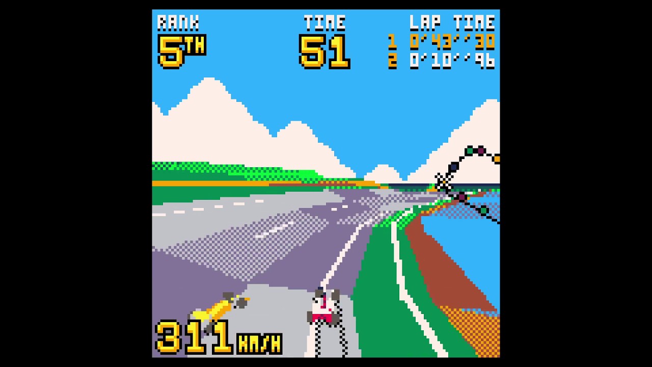 Virtua Racing Demake - Big Forest in 