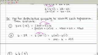 1-4 Distributive Property