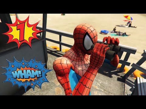 Super Heroes (Clash Episode #1) Joker Steals Banana Boat On Beach Spiderman Vs Joker @Chakotv