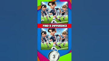 Find The 5 Differences #145 Football Boys