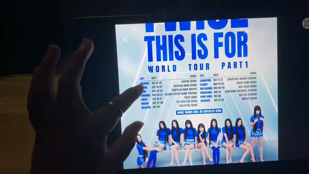 TWICE 6TH WORLD TOUR SCHEDULE ANNOUNCEMENT PART 1