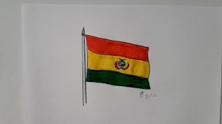 Cómo dibujar la bandera de Bolivia
