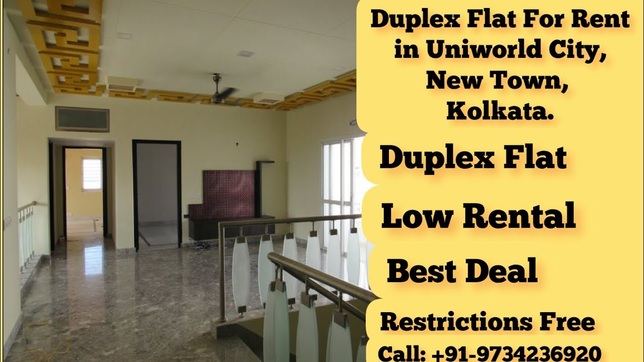 4 BHK Duplex Flats For Rent In Uniworld City New Town Kolkata CT1228