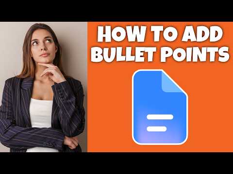 How To Add Bullet Points In Google Docs | Step By Step Guide - Google Docs Tutorial (Desktop)