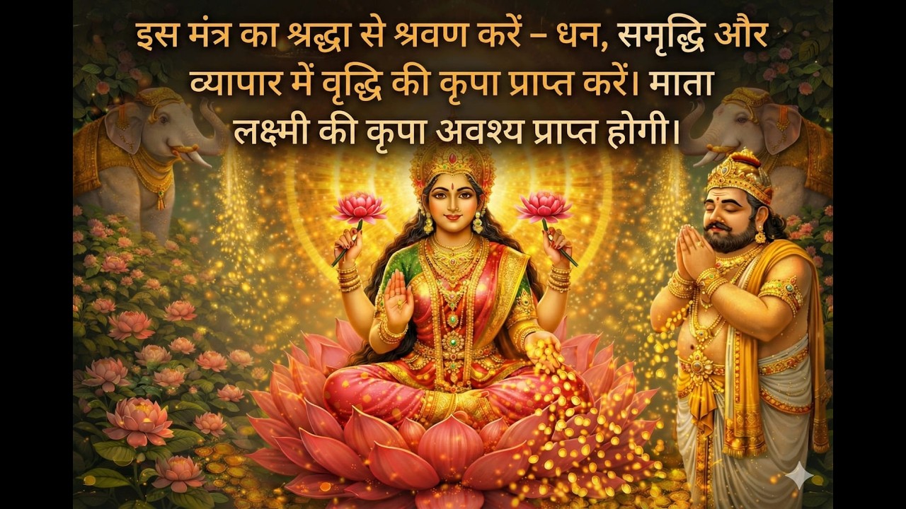 ॐ श्रीं ह्रीं क्लीं कमलवासिन्यै स्वाहा | माता लक्ष्मी धन प्राप्ति मंत्र | Lakshmi Mantra for Wealth