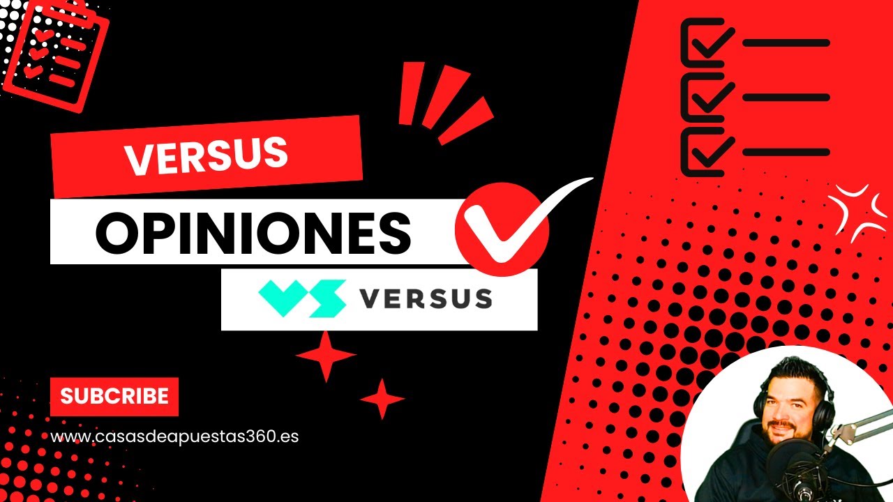 Interfaz de usuario de la plataforma versus mostrando el área de depósito y bono