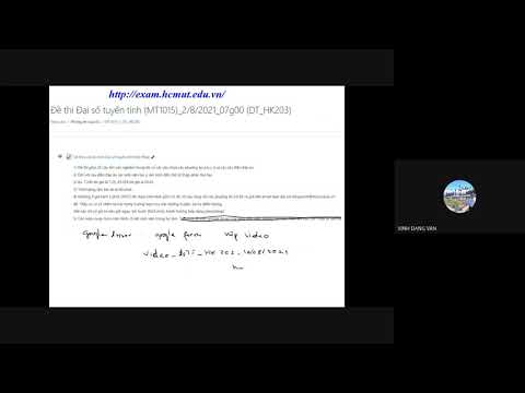 Video Ôn thi cuối kỳ môn Đại số tuyến tính HK202 - youtube