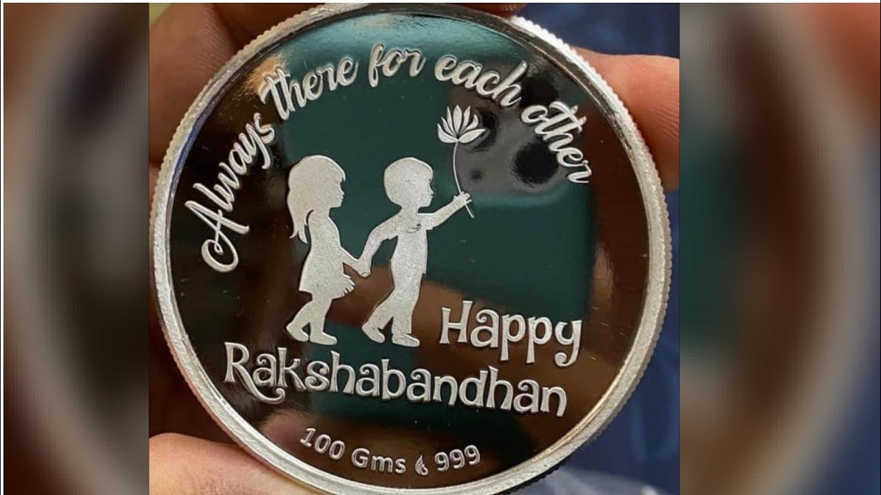 Rakhi Gift Silver Coin | RAKSHA BANDHAN Silver Coin Gift  |Rakhi Gifts |