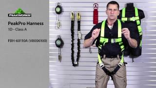 Donning a Harness - How to properly put on a safety harness before working at heights.
