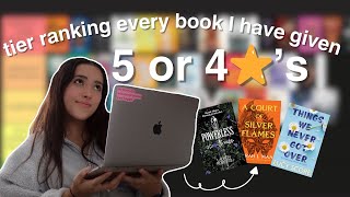 tier ranking every book i've ever rated 4 or 5 stars ⭐📖