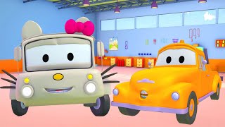 Lily Hello Kitty - Die Lackierwerkstatt von Tom dem Abschleppwagen - Cartoons für Kinder 