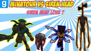 SIREN HEAD VS. MINATOUR in Gmod (surprise fight)