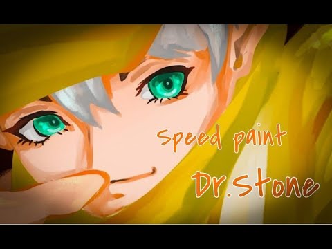 【繪圖過程紀錄/speedpaint】加入科學王國吧ヾ(*´ V `)ﾉ 新石紀 Dr.Stone - 西園寺 羽京