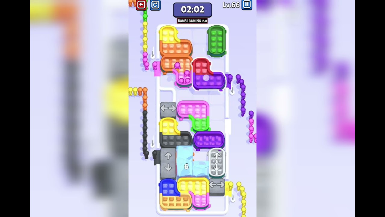 Sky Rush Traffic Puzzle Level 66 Game Walkthrough Solution - YouTube