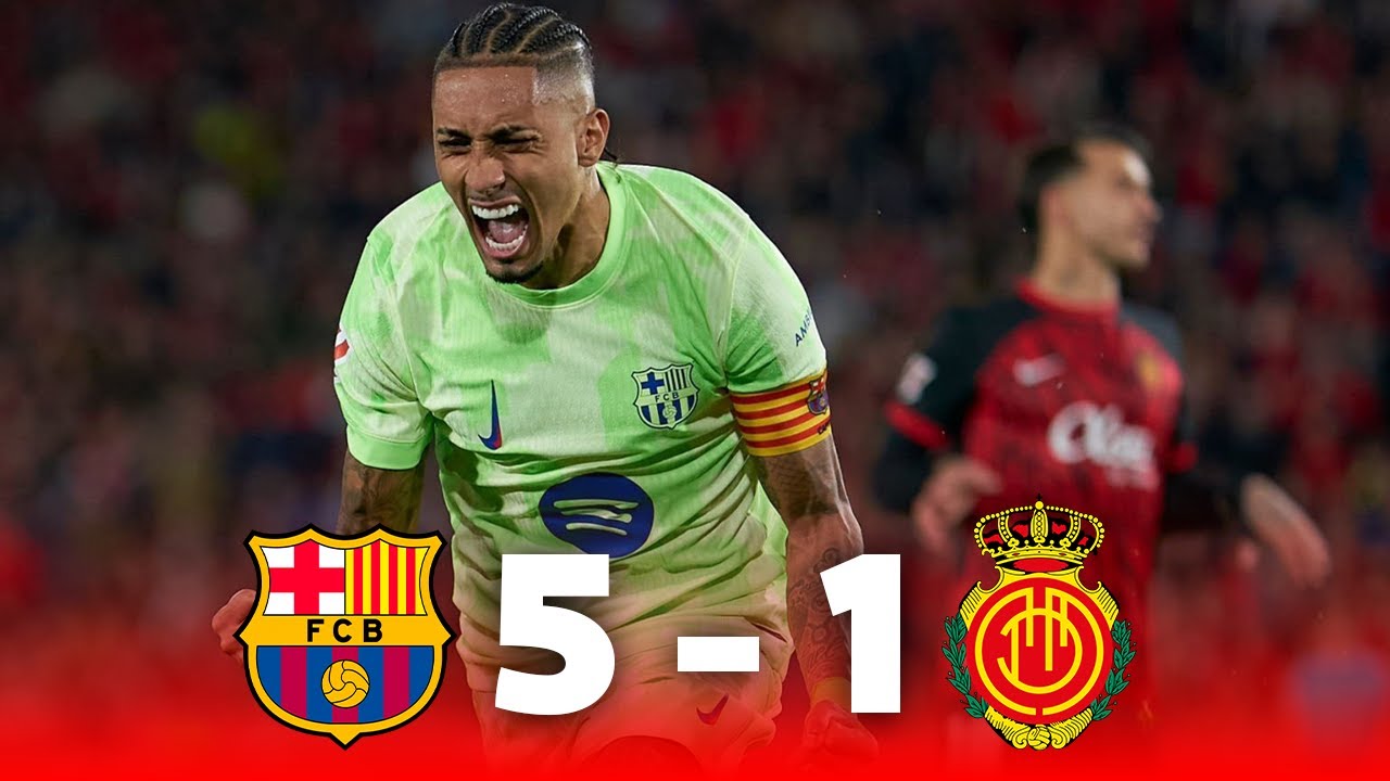 Barcelona vs Mallorca (5-1) | RESUMEN y GOLES DEL PARTIDO | La liga ...