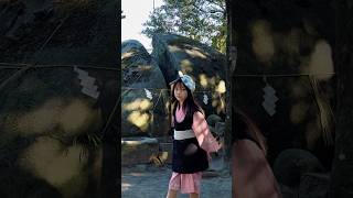 炭治郎が斬った岩があった…‼️福岡県荘八幡神社の『鈴石』 #demonslayer