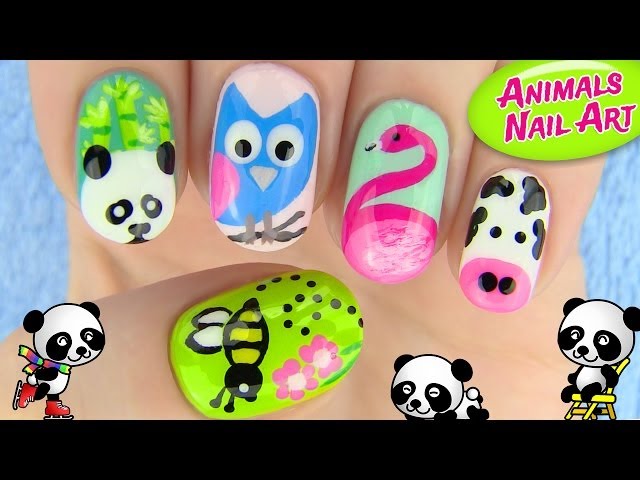 Animal Print Nail Art/ Nail Art Tutorial/Notpolish Acrylic/ Gel polish  ombre - YouTube