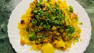 चना पोहा तर्री रस्सा #cooking #recipe #poha #tarripoha